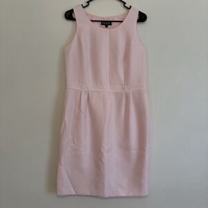 John Meyer Collection Spring Dress 8 Light Pink Sleeveless Knee Length Career